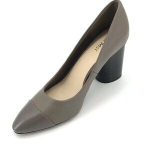 NEW Nine West Citabello Taupe Cap Toe Block Heels Size 10